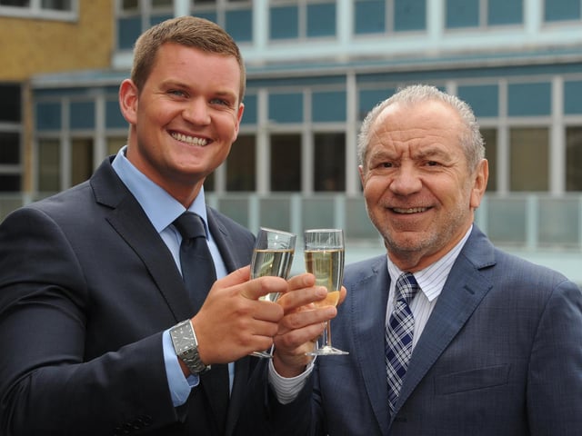 Ricky, who is pictured with Alan Sugar, won the BBC television programme The Apprentice in 2012. He is from Stubbington and used to work for Matchtech