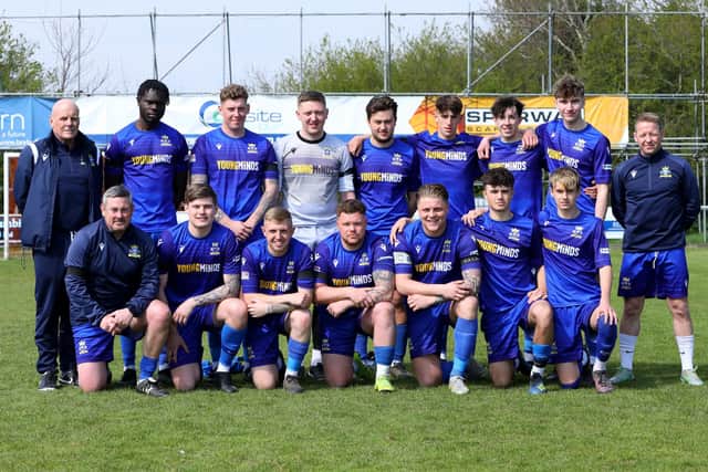 Baffins Milton Rovers Reserves, winners of the 2022/23 Hampshire Combination East Division. Picture: Chris Moorhouse