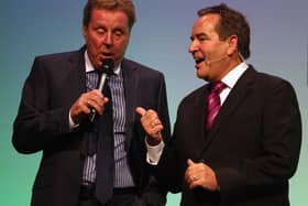 Jeff Stelling, right, with former Pompey boss Harry Redknapp.  Picture: Bryn Lennon/Getty Images