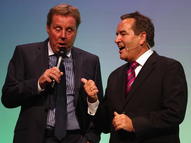 Jeff Stelling, right, with former Pompey boss Harry Redknapp.  Picture: Bryn Lennon/Getty Images
