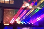The rainbow outside Land Rover BAR in Portsmouth 