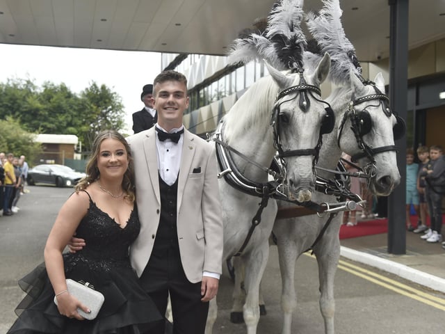 Year 11's from Crookhorn College in Waterlooville, attended their Prom on Friday, July 12, 2024 at The Marriott Hotel in Portsmouth. Picture: Sarah Standing (120724-7070)
