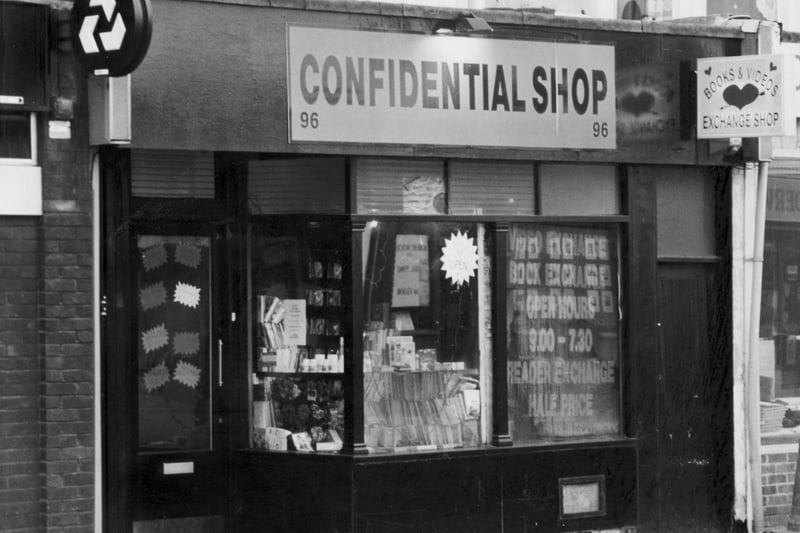 Confidential Shop, Albert Road Portsmouth 25th January 1994
Picture: C0410-2