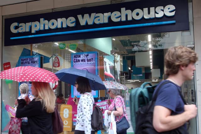 Carphone Warehouse will be shutting all of its standalone mobile phone stores in the UK. Picture: Yui Mok/PA Wire