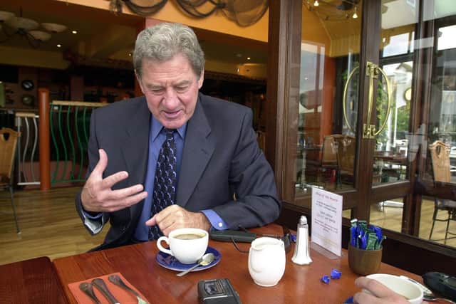Milan Mandaric talking to me at Caffe Uno in Port Solent in June 2003 | Picture: Steve Reid/The News