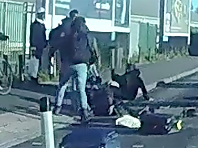 Dashcam shows Joseph Pedelty having run a red light, crashing into Raquel Delgado-Calo.