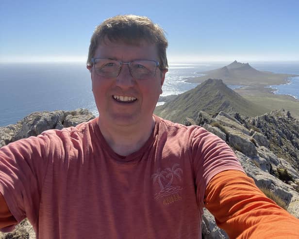 Andrew Pollard, 44, who is a sixth-generation Falkland Islander. He was born in West Yorkshire and moved to the Falklands when he was seven years old. Falkland Islanders have spoken of their gratitude for "freedom" to mark the 40th anniversary of British forces landing on the Islands as part of its recapture from Argentina in 1982.