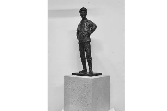 A smaller maquettes version of the Sir Alec Rose statue design. Photo: Vincent Gray