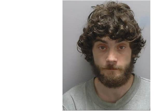 Matthew Smith, of Milton Road, Milton, has been jailed for eight years for knife and firearms offences in 2019 and an attempted robbery in 2020. Photo: Hampshire Constabulary
