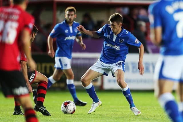 Ben Tollitt in action against Exeter in the Johnstone's Paint Trophy in September 2015. Picture: Joe Pepler
