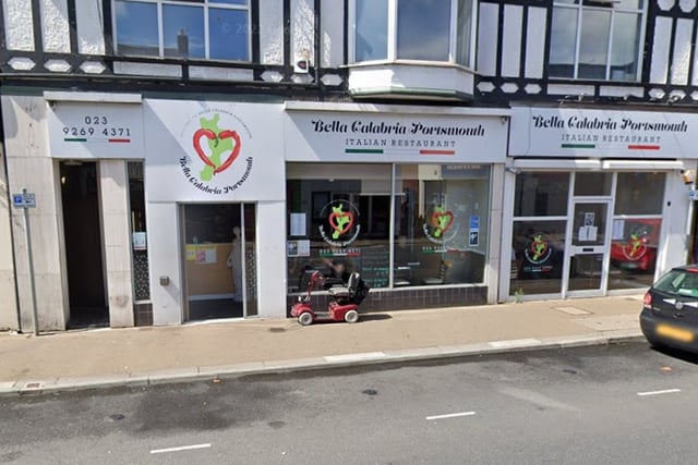 Bella Calabria, in London Road, has a rating of 4.4 out of 5 on Google with 786 reviews.