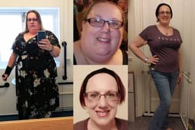 Caryl Purdy before and after her weight loss journey