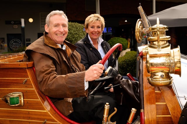 Pictured is: Nick and Carolyn Pointing, who built and still on the Chitty Chitty Bang Bang car.

Picture: Keith Woodland (180321-10)