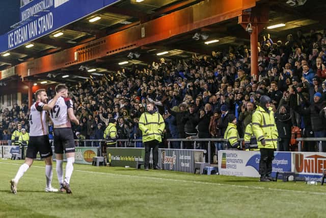 Danny Cowley is sensing a powerful relationship growing between players and fans. (Photo by Daniel Chesterton/phcimages.com)