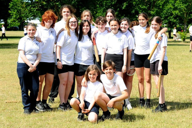 Some of the Year 8s who had been playing rounders (160622-6748)