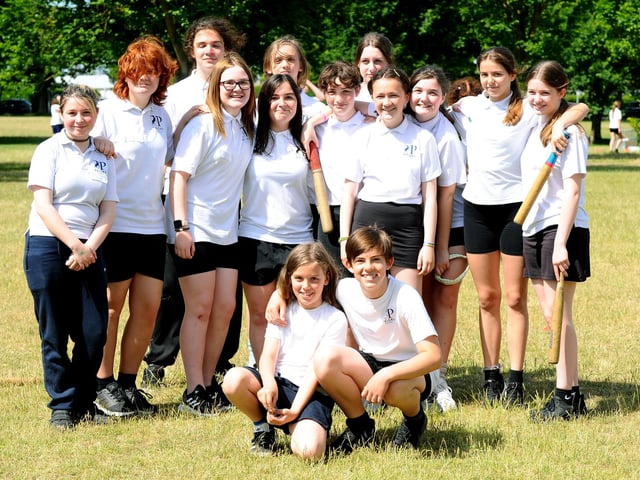 Some of the Year 8s who had been playing rounders (160622-6748)