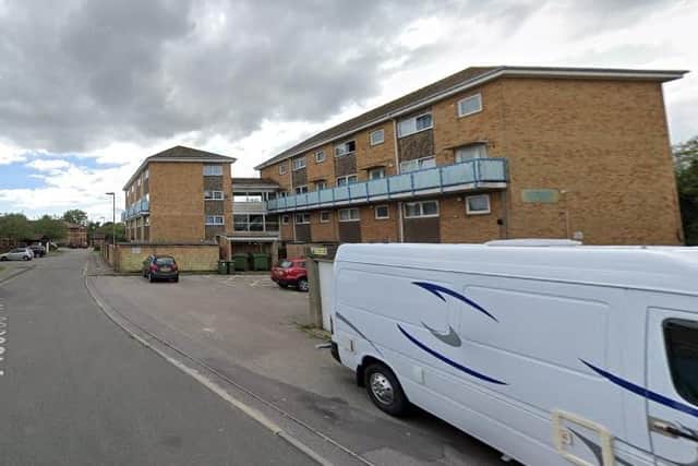 Firefighters rushed to the scene of a flat fire in Redlands Lane, Fareham, last night. Picture: Google Street View.