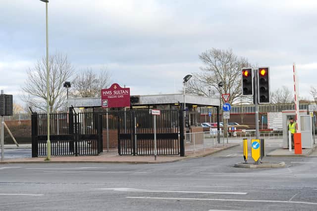 The west gate at HMS Sultan in Gosport.
Picture: Ian Hargreaves (150176-3)