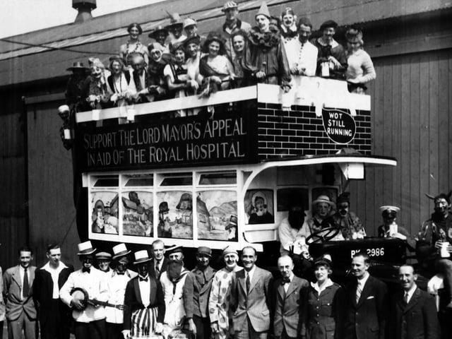 Just like today, hospitals in the past were always appealing for money.At one time. Portsmouth supported three hospitals, St Marys, the Royal and Priorsdean for infectious diseases which was opposite St Marys in Milton Road. We also had the Portsmouth Eye and Ear Hospital.In this photograph many are dressed as clowns and minstrels and a local bus has been decorated to attract attention to the appeal. Can anyone put a date to it? Picture: Barry Cox