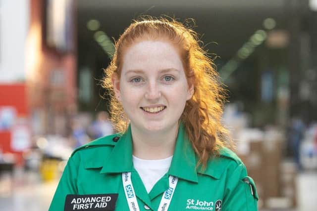 Amy Hughes, 20, has been volunteering as an Emergency Ambulance Crew member during the second Covid wave.
