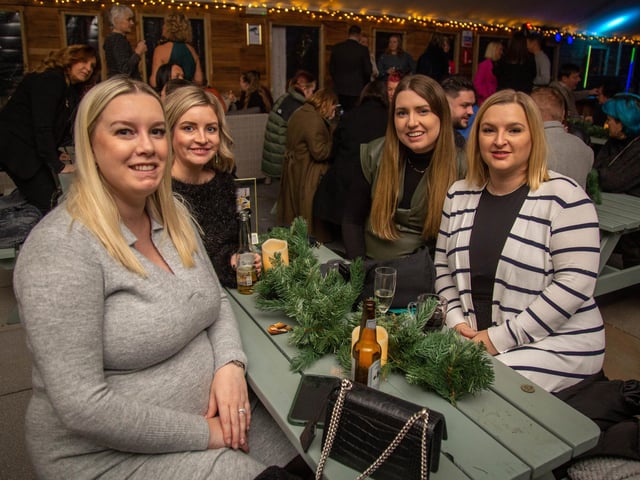 Launch night of Queens Hotel Winter Lodge 2023  in Southsea on Friday 24th of Novermber 2023Pictured: People having fun at the lodgePicture: Habibur Rahman