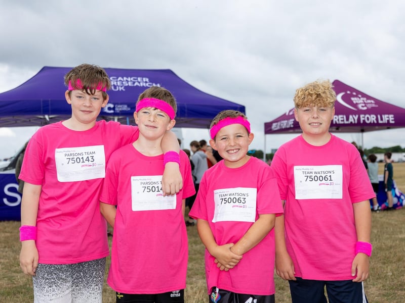 Race for Life Pretty Muddy took place on Saturday morning on Southsea Common as children and adults took on the obstacle course race.
Pictured - Hayden, 12, Leo, 10, Tommy, 10 and Joe, 12 from Gosport.
Photos by Alex Shute
