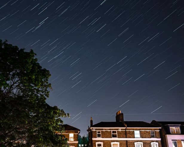 Meteor shower.