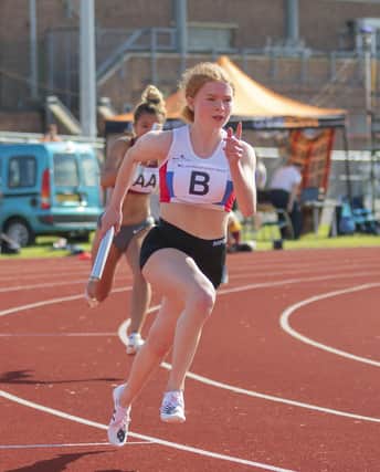 Sophie Brame won the 100m in Winchester. Picture: Paul Smith