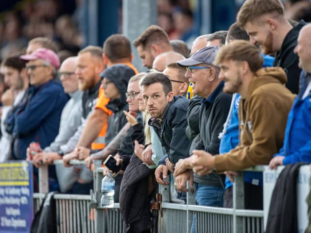 The fans were out in force for Pompey's visit to Privett Park