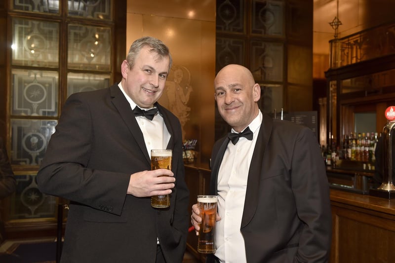 The News Business Excellence awards took place at Portsmouth Guildhall on Friday, February 23, 2024. 

Pictured is: (l-r) Paul Playford and Farid Yeganeh from The Queens Hotel. 

Picture: Sarah Standing