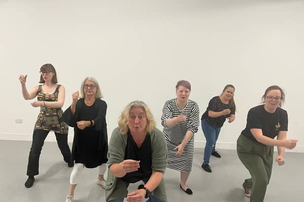 Calendar Girls is coming to Titchfield Festival Theatre this September.
Pictured: Rehearsals for the play