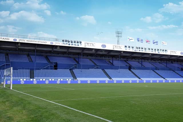 How the North Stand will look once work has been carried out on that part of Fratton Park