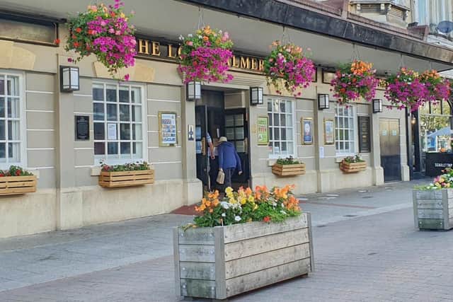 Outside the J.D. Wetherspoon pub the Lord Palmerston in Southsea on September 1, 2020. Picture: Habibur Rahman