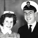 Ron and Joan together in the navy.