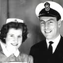 Ron and Joan together in the navy.