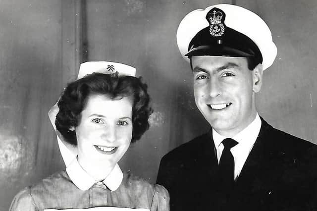Ron and Joan together in the navy.