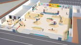An image of what the new skate park in the former Sainsbury's store will look like