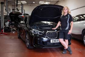 BMW technician Chelsea George. Picture by Jon Reay