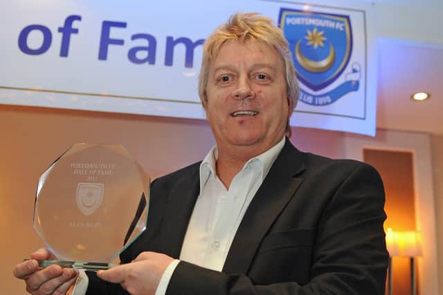 Alan Biley was inducted into Pompey's Hall of Fame in February 2012. Picture: Sarah Standing