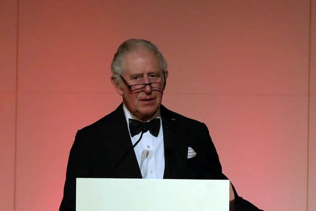Prince Charles, the Prince of Wales giving a speech during a reception to celebrate the British Asian Trust at The British Museum last night
Picture: Tristan Fewings / AFP / Getty