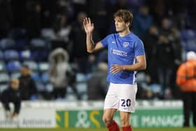 Portsmouth defender Sean Raggett will be unavailable for the trip to Gillingham after gaining too many yellow cards.   Picture: Jason Brown