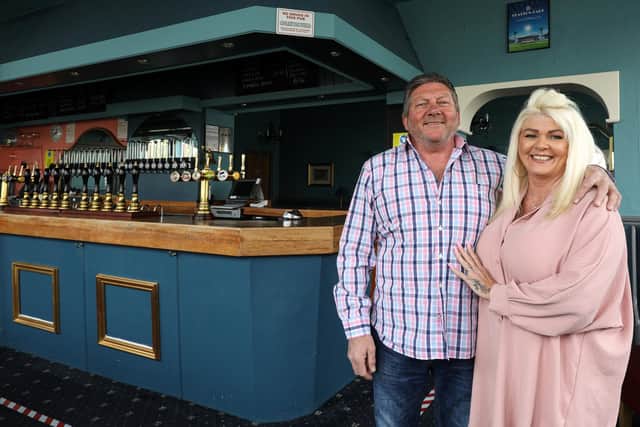Garry and Sue Disdle are the new landlord and landlady at the Sir Loin of Beef, Highland Road, Portsmouth
Picture: Chris Moorhouse (210421-04)