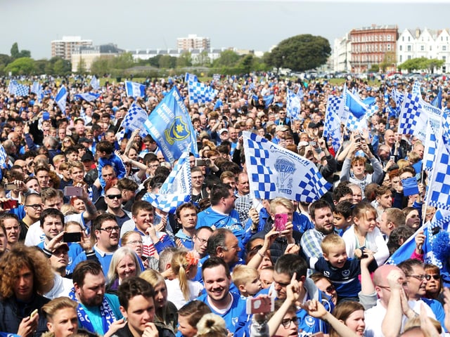 Admittedly I am not a football fan, but Portsmouth FC's rallying cry was completely unfamiliar to me before I moved to Portsmouth.Pictured: Portsmouth FC are crowned as Champions at Southsea common after winning Sky Bet League Two in 2017.