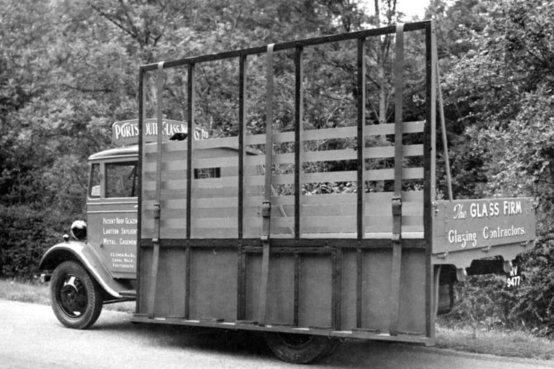 A 1940's delivery lorry belonging to the Portsmouth Glass Works. Picture: Barry Cox collection