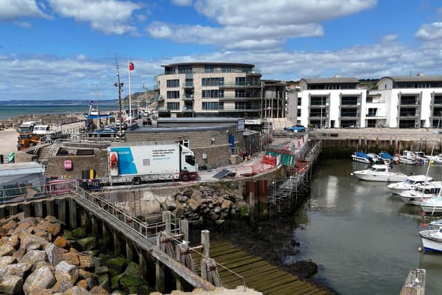 Geobear uses geopolymer injection to save Bridport Harbour