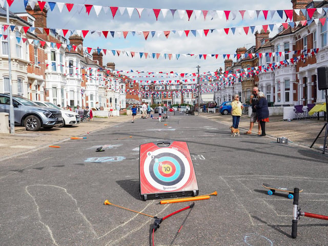 Fun and games on St Ronans Avenue. Picture: Alec Chapman
