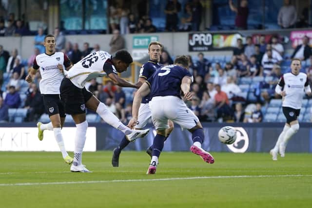 Reeco Hackett-Fairchild scores against Millwall