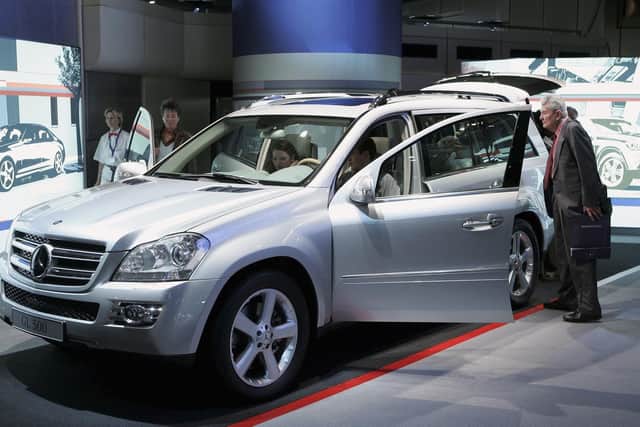 Mercedes-Benz GL class vehicles are among those being recalled. (Photo by Sean Gallup/Getty Images)