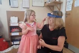 Admiral Lord Nelson School has made face shields which it has donated to the NHS and staff at Tops Day Nurseries in Portsmouth