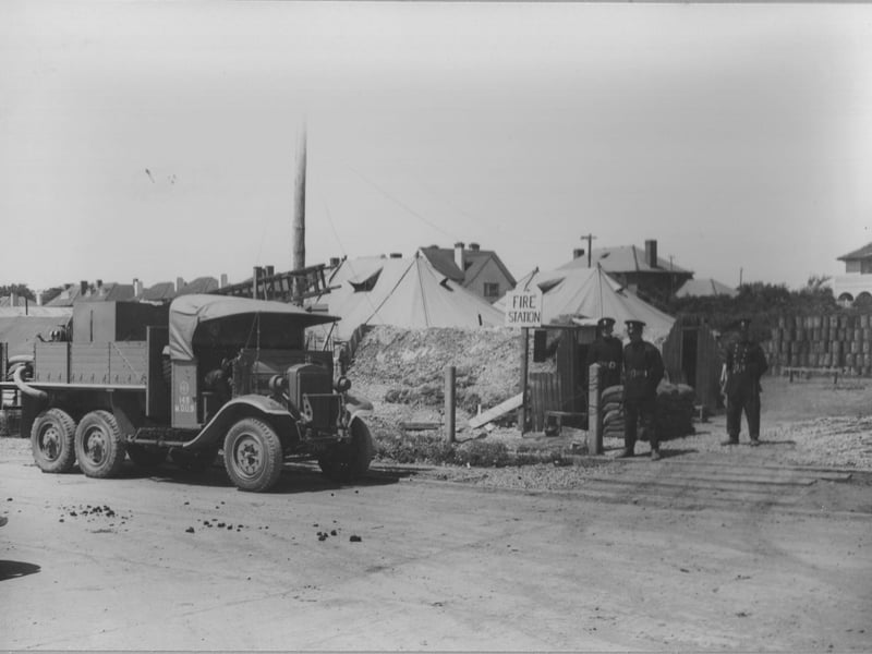 D-Day embarkation site at Gosport, most likely at Stokes Bay